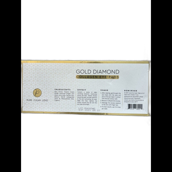 Gold Diamond Collagen Eye Pads 15 Pairs - Picture 2 of 2